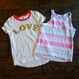Bundle of girls shirts